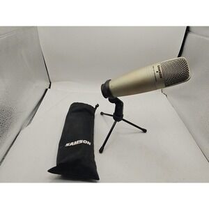 Samson C01U USB Studio Condenser Microphone SAC01UCW W/ Stand and Case